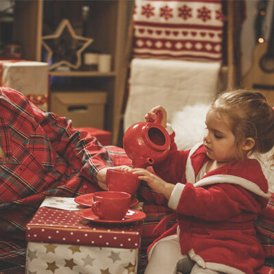 Help your daughter host a merriment tea for friends and family