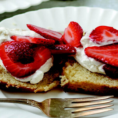 Celebrate simply with this strawberry shortcake
